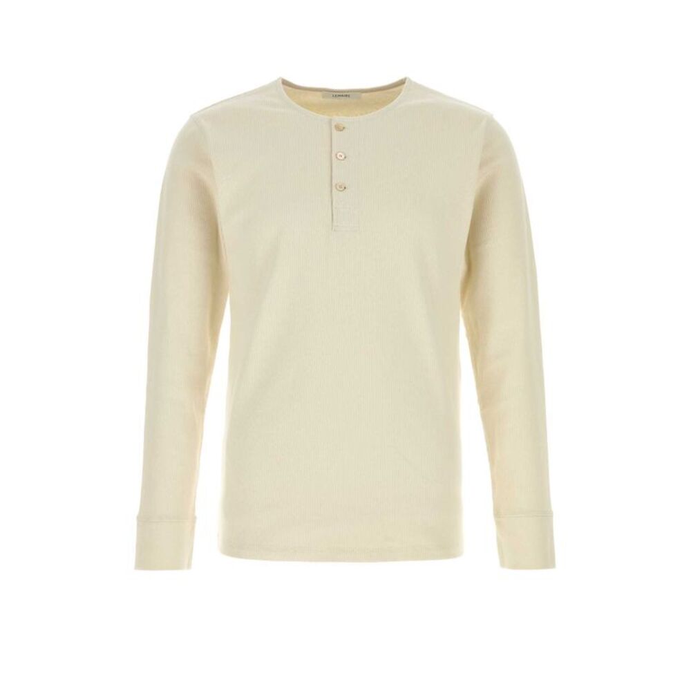 Lemaire Men Ivory Cotton Blend T-Shirt